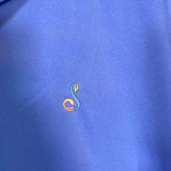 Peter Millar Summer Comfort Polo Shirt Mens XL Blue Golf UPF 50 Performance FLAW - Picture 4 of 6